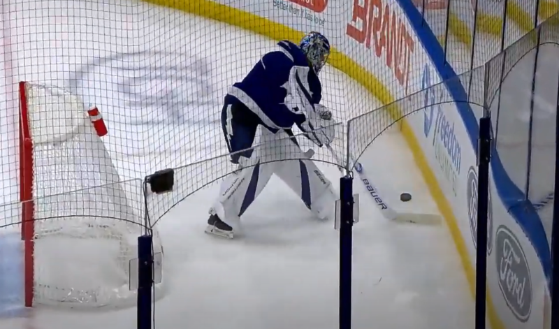 Andrei Vasilevskiy bousille son blanchissage