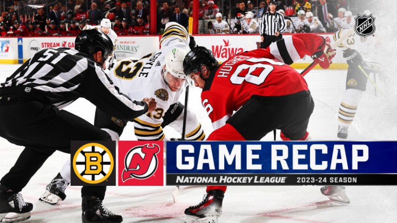 Les Devils battent les Bruins en prolongation