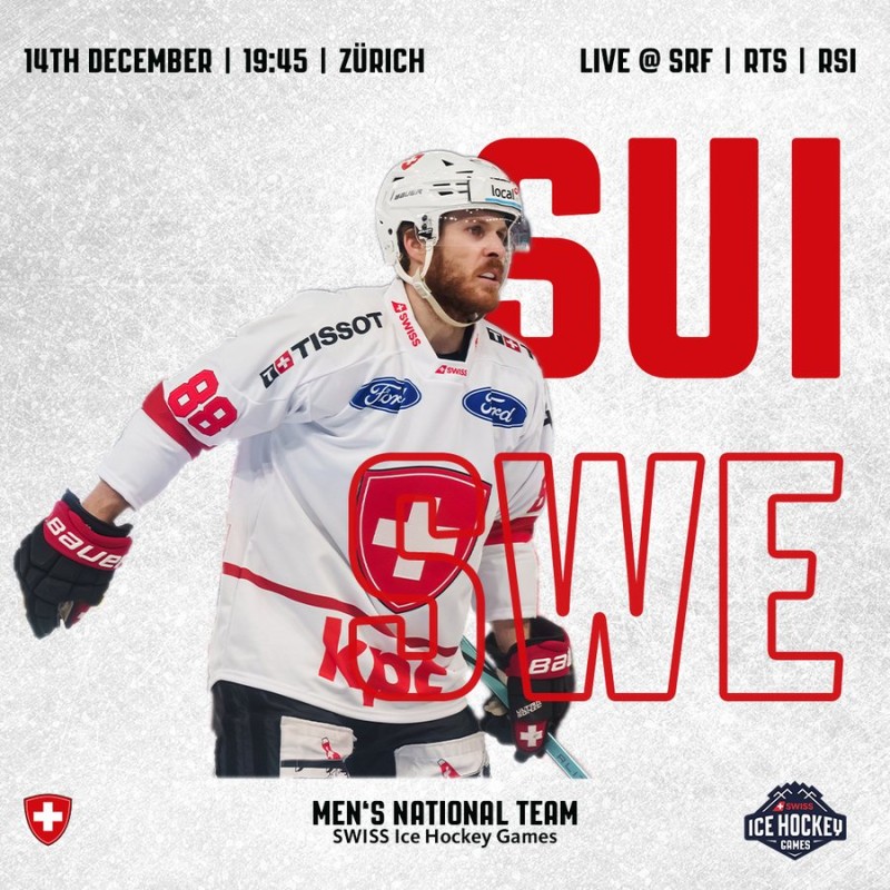 Formation des équipes pour le match Suisse vs Suède