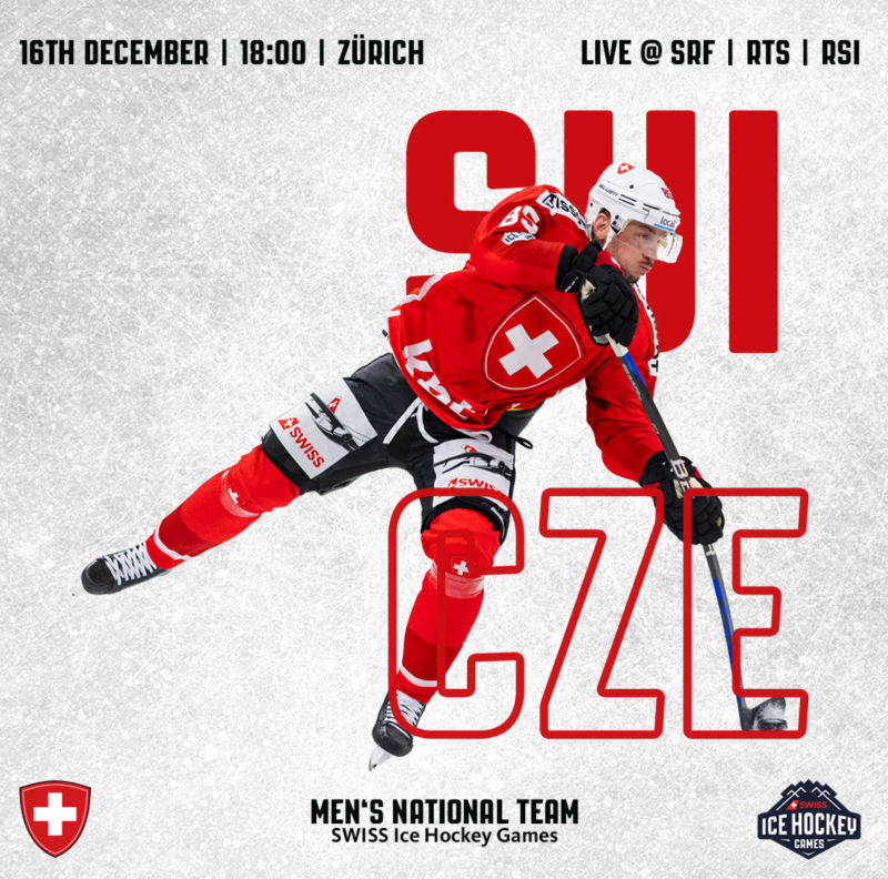 Formation des équipes pour le match Suisse vs Tchèquie