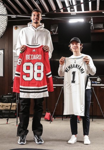 Conor Bedard et Victor Wembanyama : une différence de taille et... de salaire !