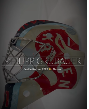 Le masque de Philipp Grubauer pour la Winter Classic