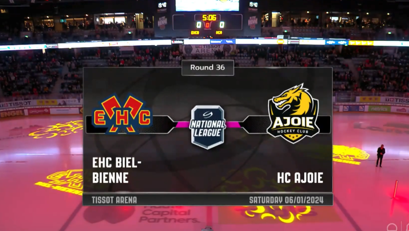 Les images du match Bienne vs Ajoie