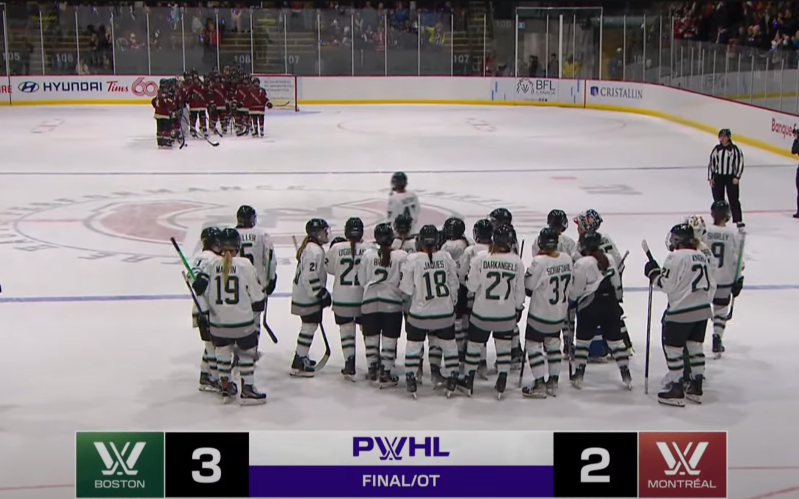 Alina Mueller et Boston renversent Montréal à domicile