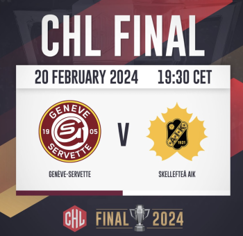 L'horaire de la finale de la Champions Hockey League est fixé