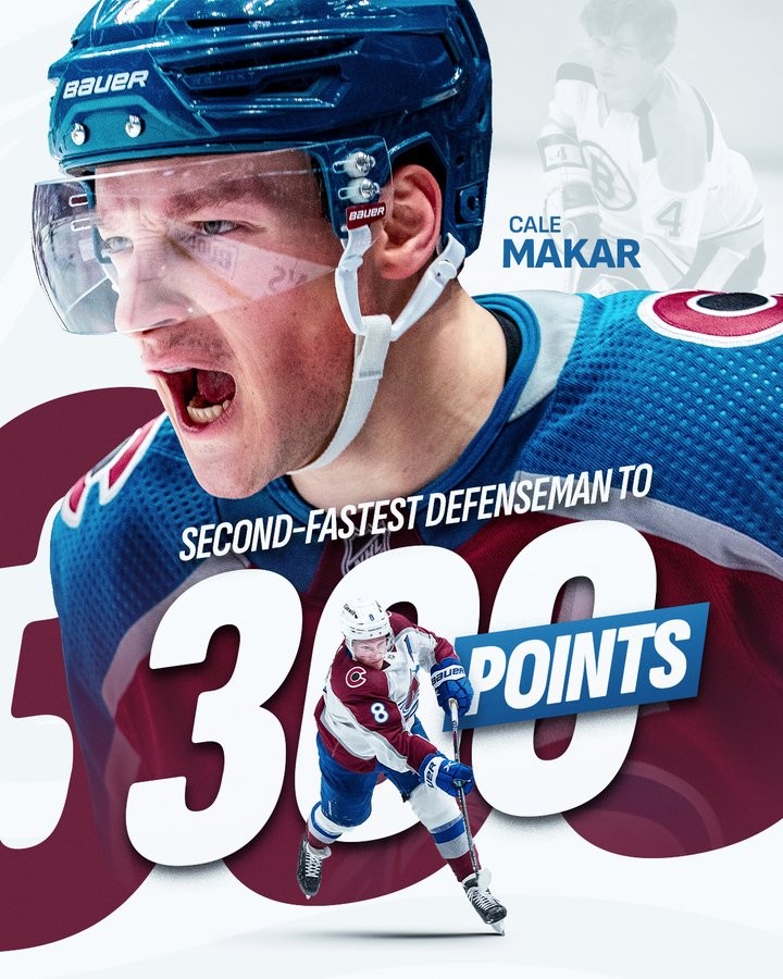 Une bien belle marque atteinte par Cale Makar