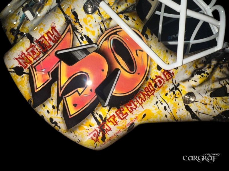 Le nouveau masque version Ajoie de Noah Patenaude