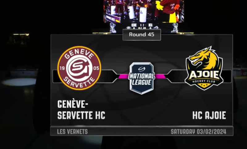 Les images du match Genève vs Ajoie