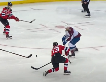 Une jolie combinaison entre Nico Hischier et Jesper Bratt