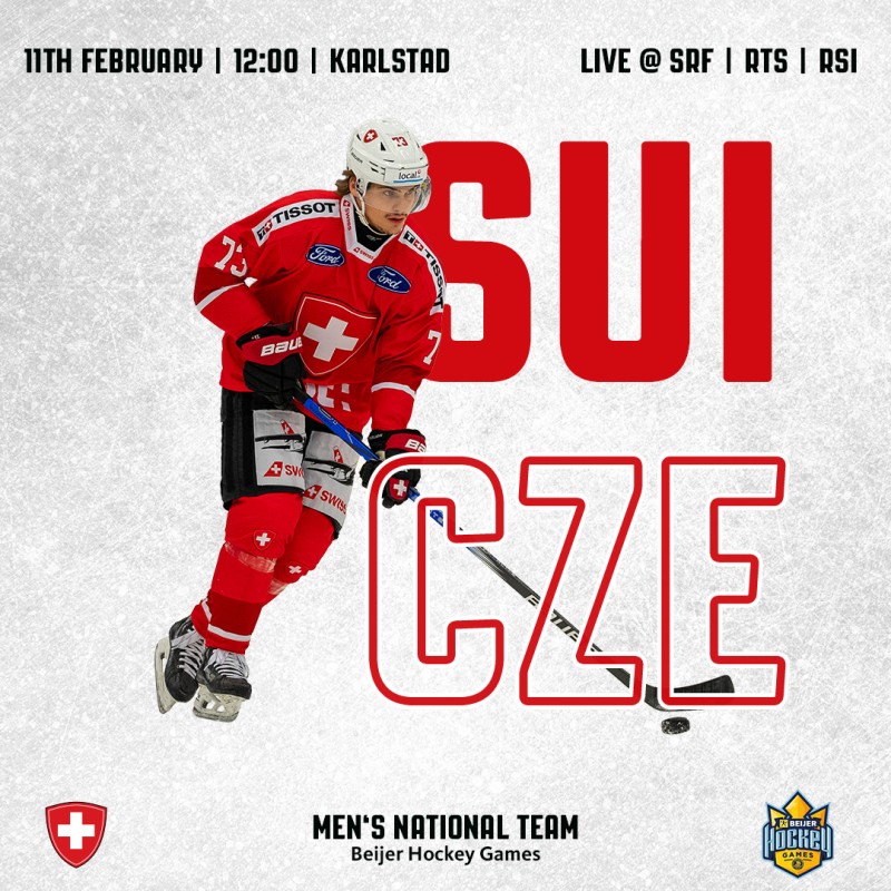 Formation des équipes pour le match Suisse vs Tchéquie