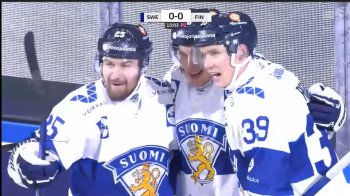 Les images de la victoire de la Finlande sur la Suède