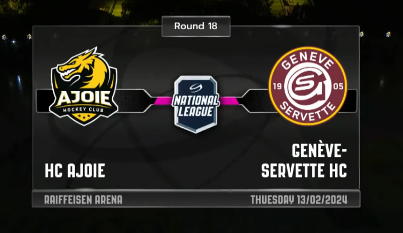 Résumé du match Ajoie vs Genève