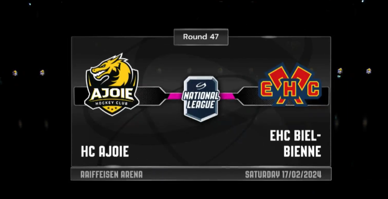 Les images du match Ajoie vs Bienne