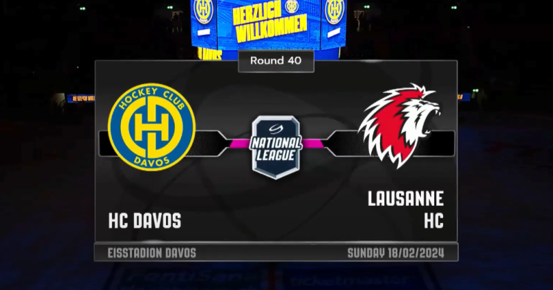 Les images de la victoire de Lausanne à Davos