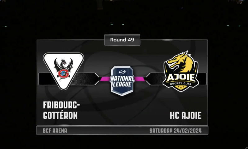Les images du match Fribourg vs Ajoie