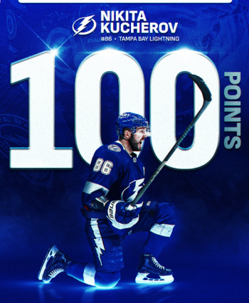 Une quatrième saison de 100 points pour Nikita Kucherov
