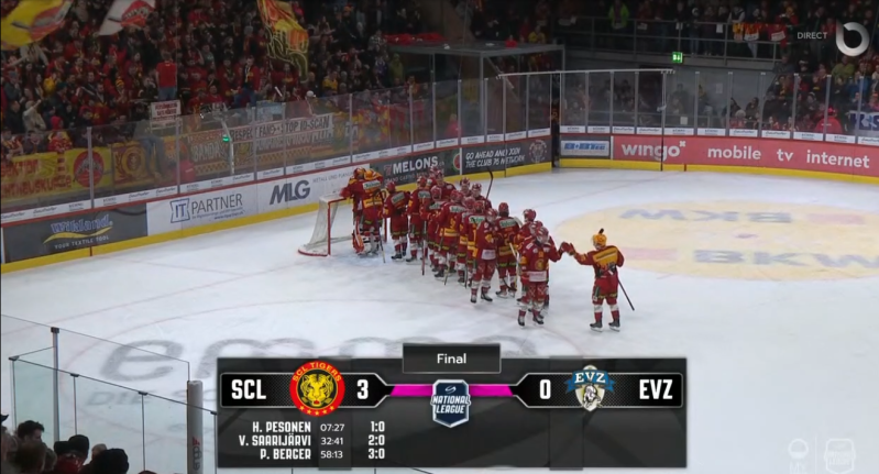 Langnau fait à son tour tomber Zoug et passe devant Bienne