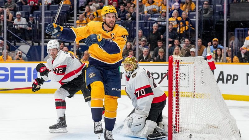 Nashville et Winnipeg s'imposent, énorme soirée pour Roman Josi