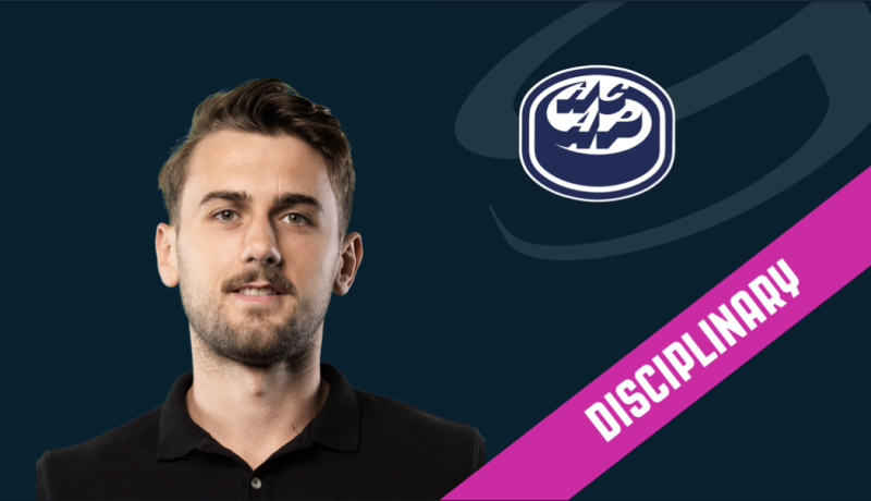 Quatre matchs de suspension et une amende contre Tobias Fohrler