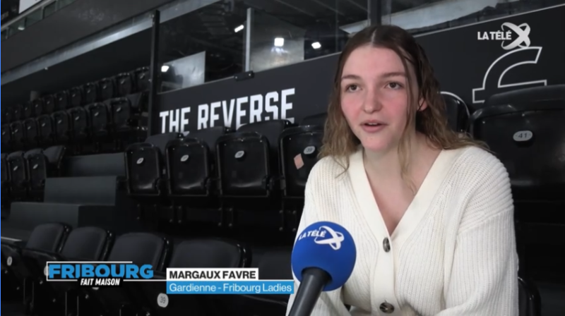 Portrait de la gardienne fribourgeoise Margaux Favre