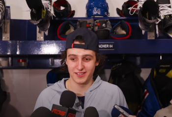 Une première interview pour David Reinbacher après son retour en Amérique du Nord