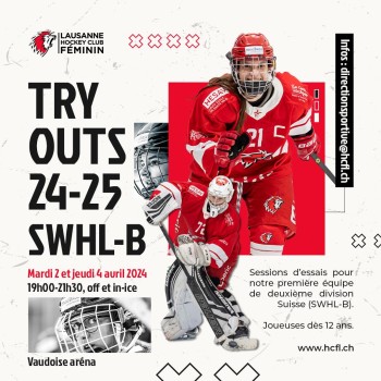 Try out du Lausanne HC Féminin pour la saison prochaine