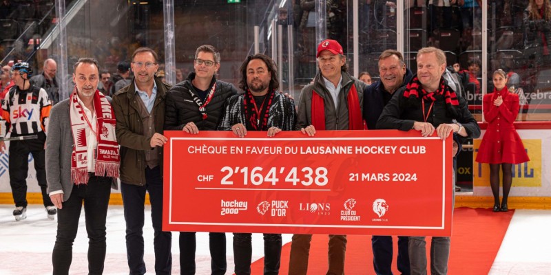 2 millions des clubs de soutien pour le Lausanne HC