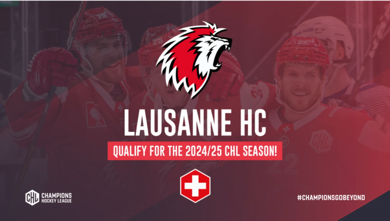 Lausanne valide son ticket pour la Champions Hockey League et complète le quatuor suisse