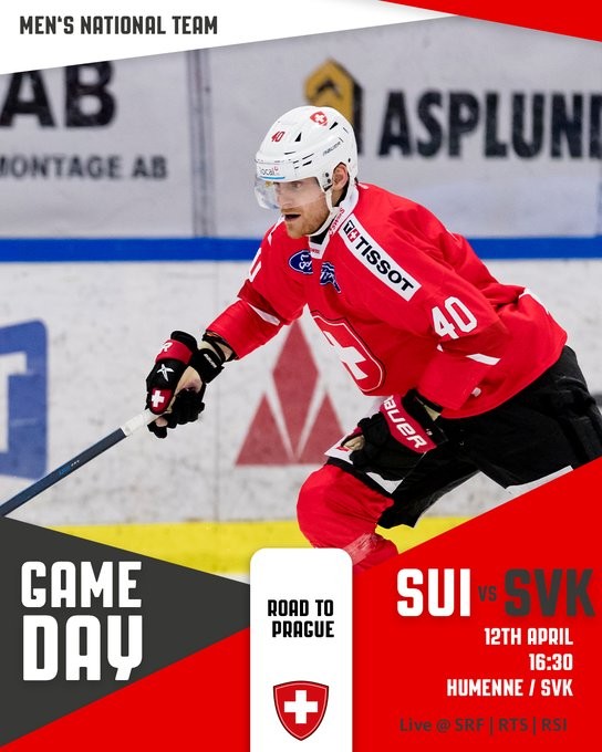 Formation des équipes pour le match Suisse vs Slovaquie acte II