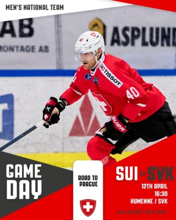 Formation des équipes pour le match Suisse vs Slovaquie acte II