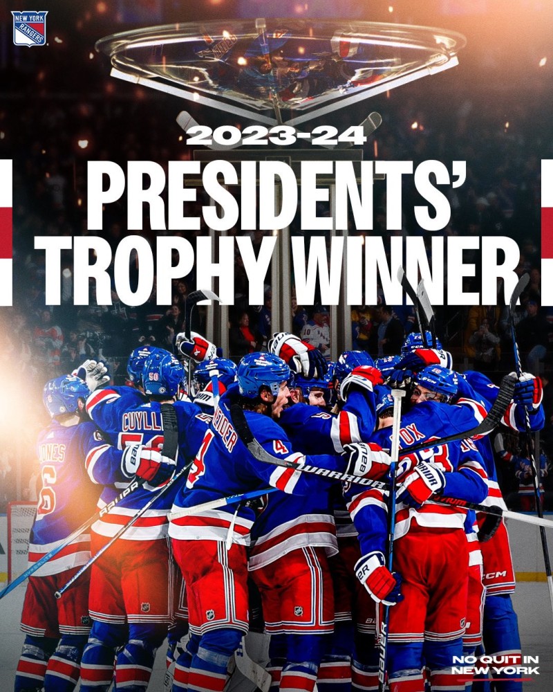 Le trophée des Présidents et un record pour les Rangers