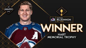 Le trophée Hart pour Nathan MacKinnon