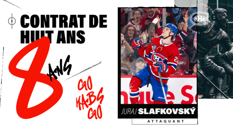 Une prolongation de 8 ans pour Juraj Slafkovský