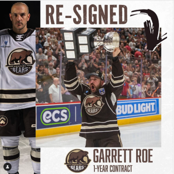 Garrett Roe prolonge le plaisir en AHL