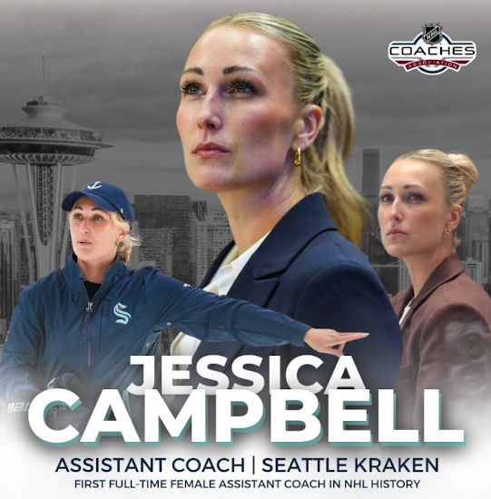 Jessica Campbell devient la première femme à occuper le poste d'entraîneuse adjointe en NHL