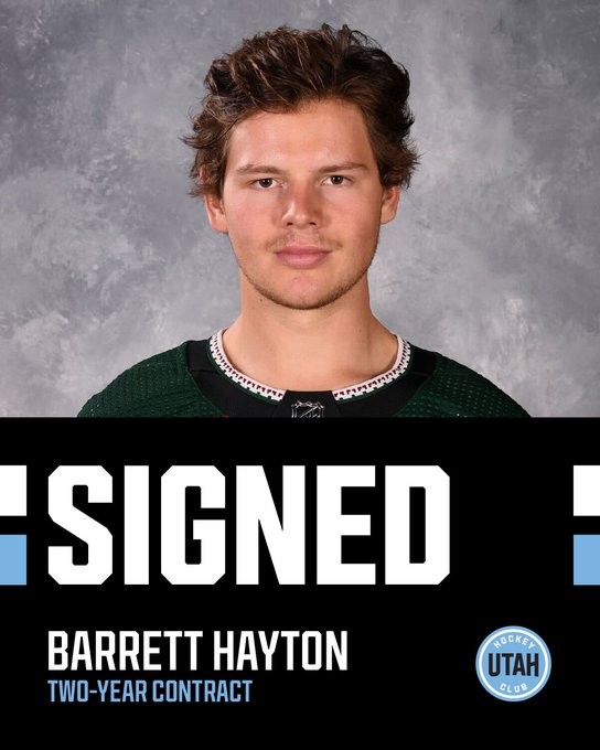 Le Utah Hockey Club signe un contrat de deux ans Barrett Hayton