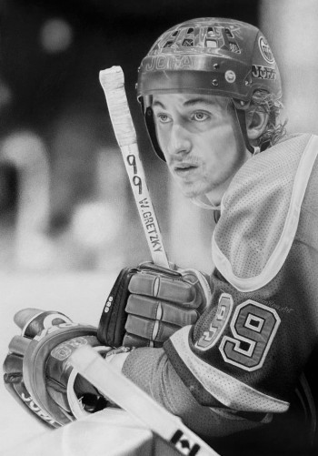 Un sublime dessin au crayon de Wayne Gretzky