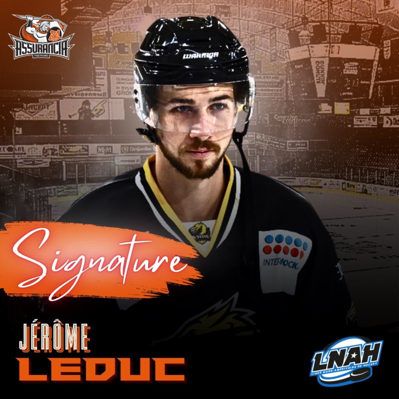 Jérôme Leduc  évoluera en Ligue nord-américaine de hockey