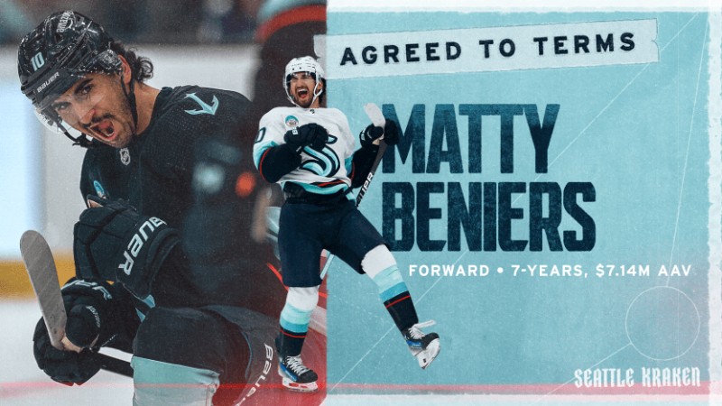 Un contrat de 7 ans pour Matty Beniers