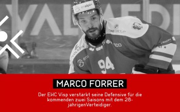 Le HC Viège renforce sa défense avec Marco Forrer.