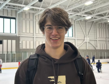 Basile Sansonnens s'exprime après ses premiers coups de patin à Rimouski