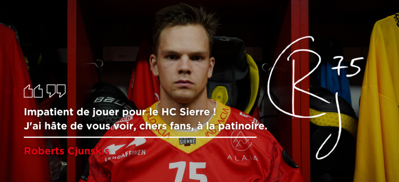 Roberts Cjunskis rejoint Sierre