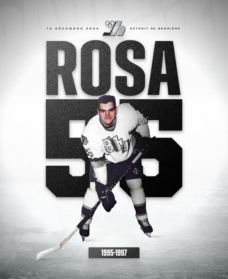 Le maillot de Pavel Rosa sera retiré par son club junior canadien