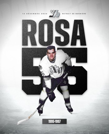 Le maillot de Pavel Rosa sera retiré par son club junior canadien