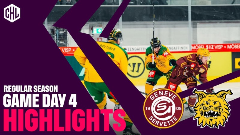 CHL : les images des matchs des clubs romands