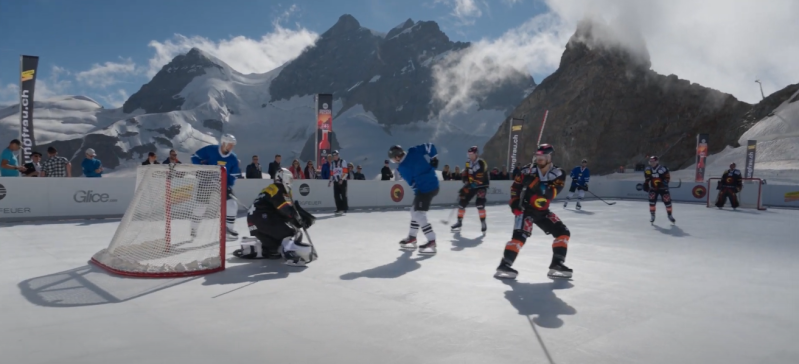 Nico Hischier et Jonas Siegenthaler reviennent sur leur match expérience sur la Jungfrau
