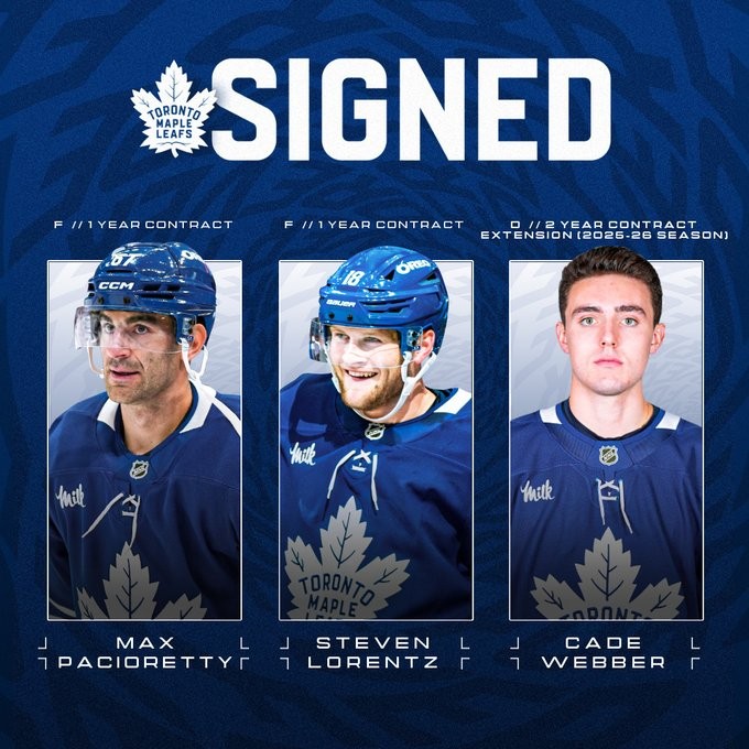 Trois signatures du côté des Leafs