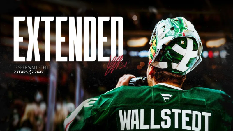 Le Minnesota Wild signe une prolongation avec le gardien Jesper Wallstedt