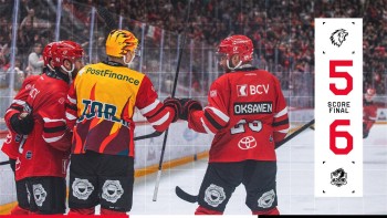 Les reflets de la belle victoire d'Ajoie à Lausanne