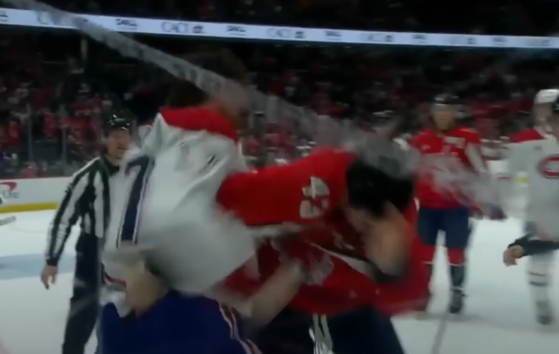 Tom Wilson passe un mauvais moment face à Josh Anderson